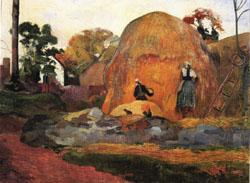 Paul Gauguin Yellow  Hay Ricks(Blond Harvest) oil painting image
